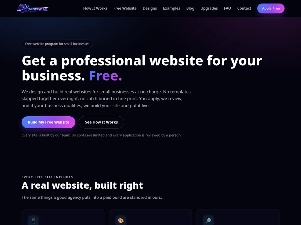 Free website front door (Webdezigns) illustration from the Business Hub OS showcase