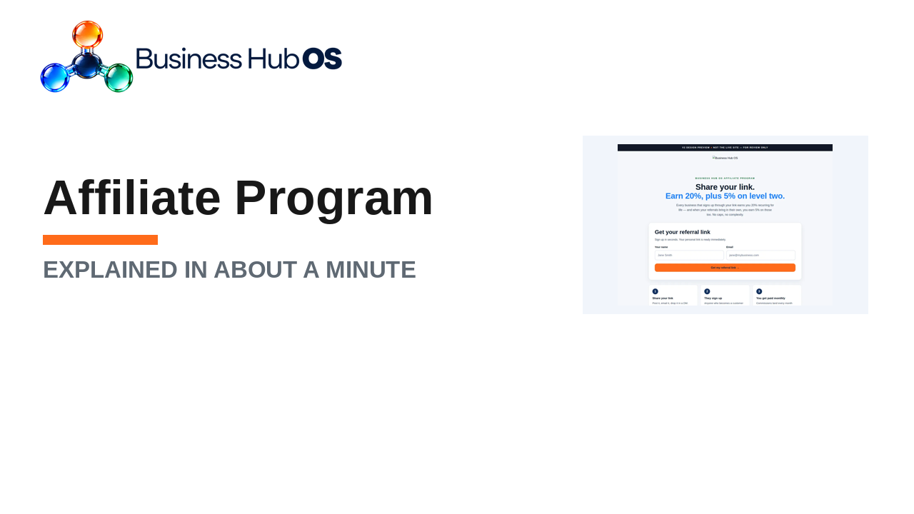 Affiliate program