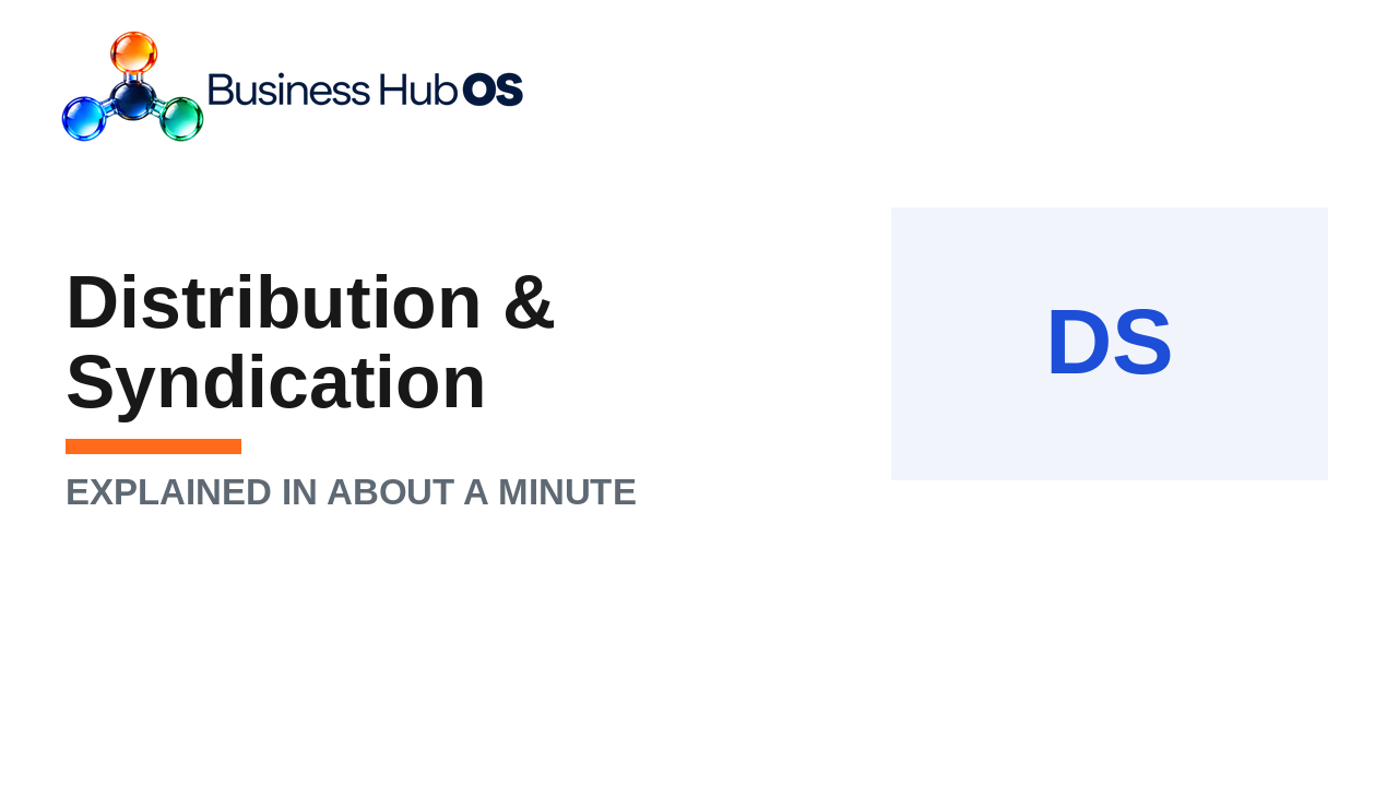 Distribution & syndication
