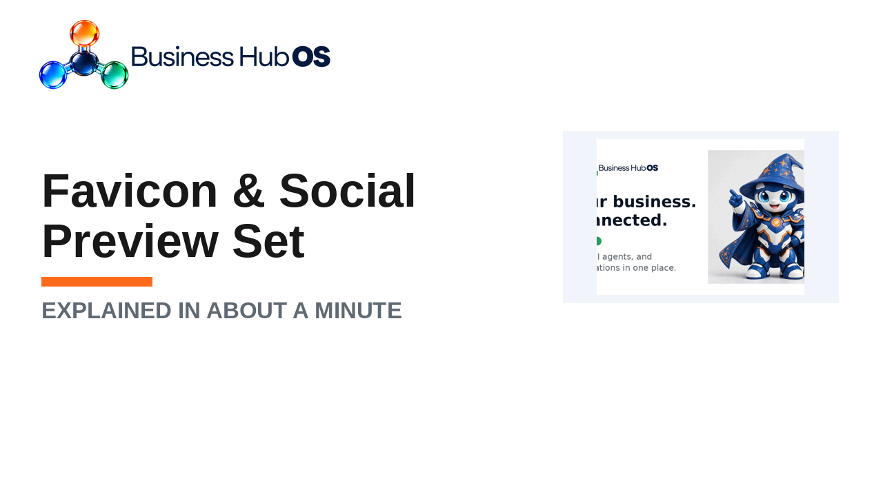Favicon & social preview set