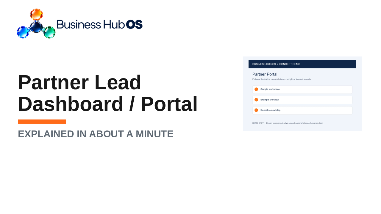 Partner lead dashboard / portal