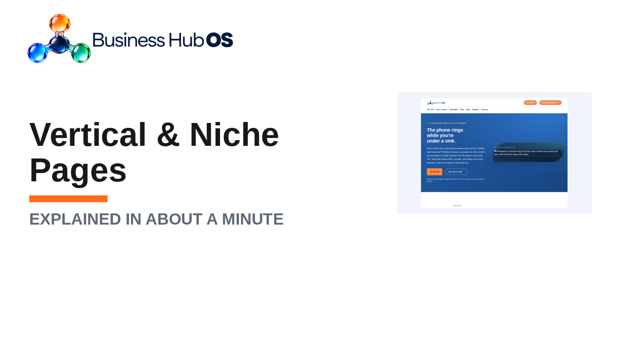 Vertical & niche pages