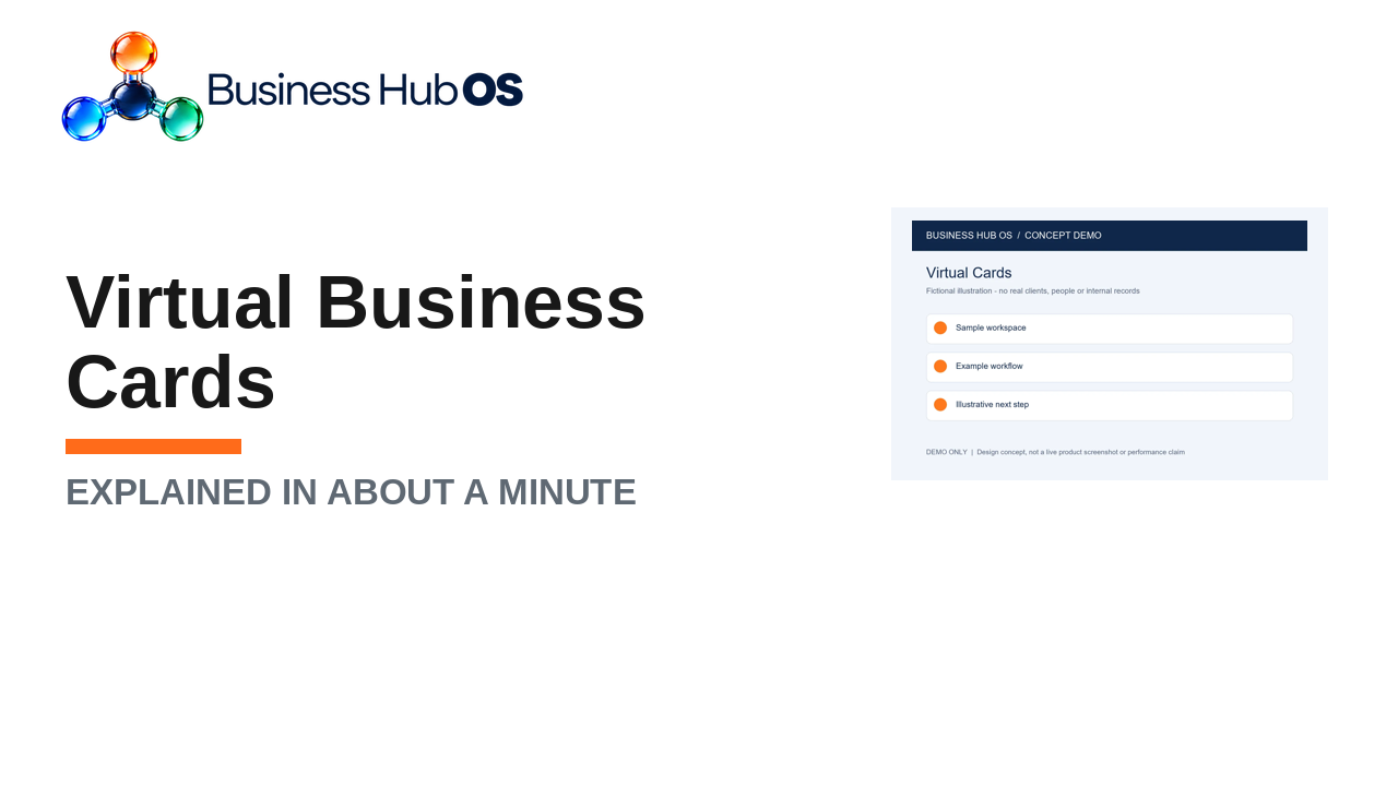 Virtual business cards